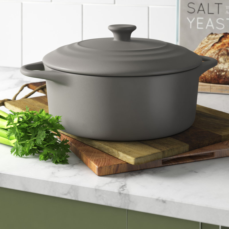 Symple Stuff Stoneware Round Casserole Dish & Reviews Wayfair.co.uk